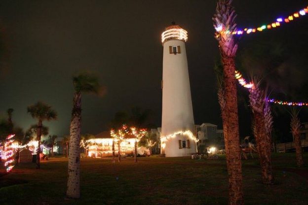 Palm Tree Lighting on St. George Island